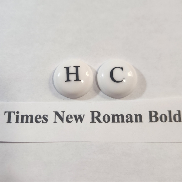 Ceramic Buttons For Handle Faucet one set, One H and One C imprinted - Picture 1 of 2